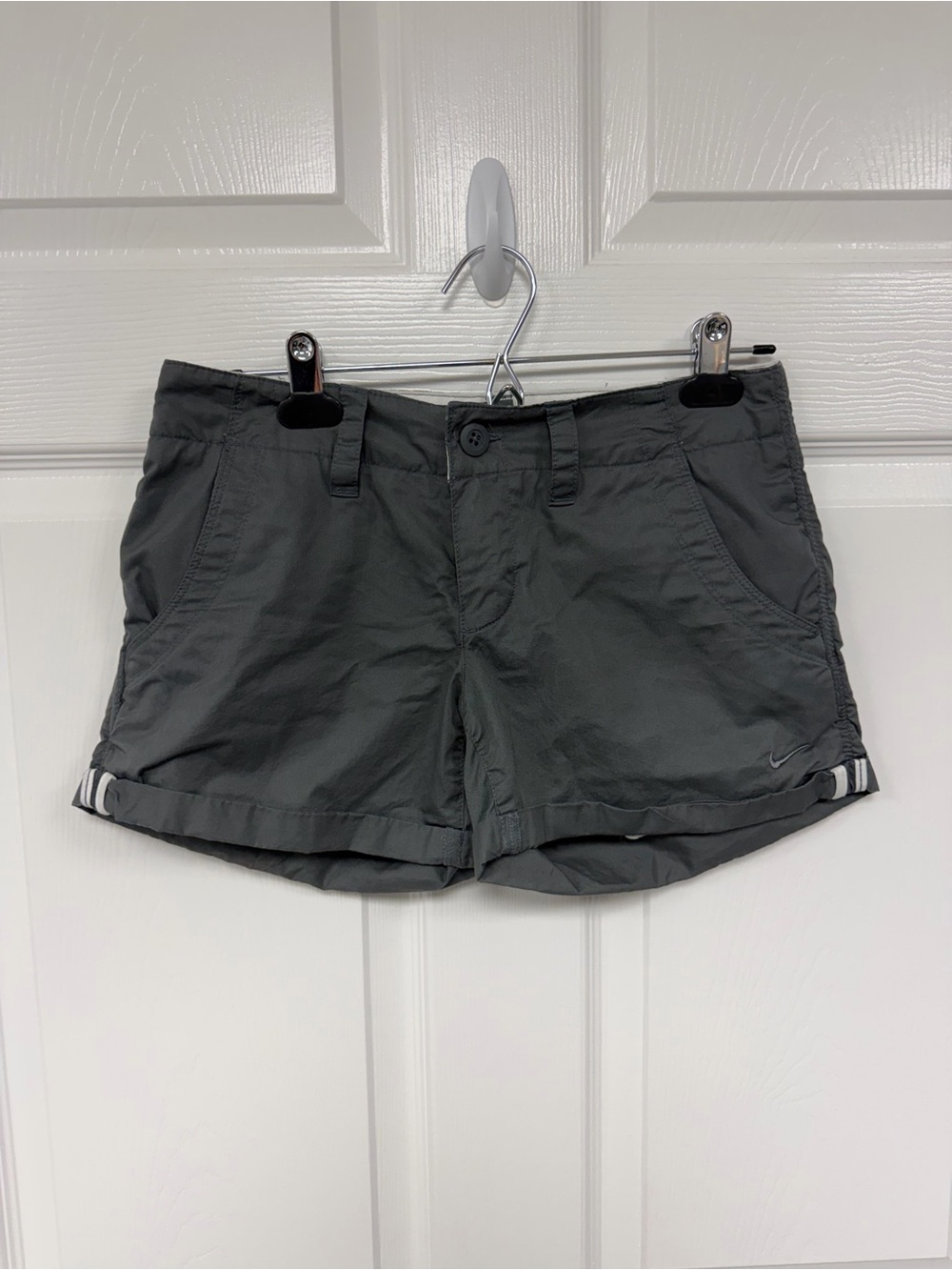 Nike Women’s Charcoal Athletic Roll-Cuff Shorts